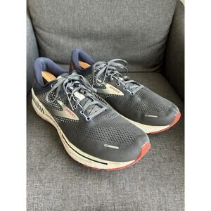 Brooks Adrenaline GTS 22 Mens Sz 13 Grey Blue Running Shoes Sneaker 1103661D435
